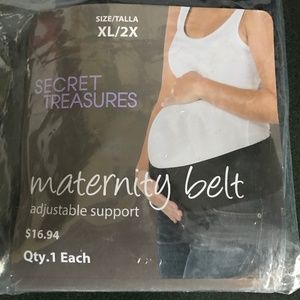Secret Treasures Black Maternity Belt Adjustable Support Size XL/2X NWT